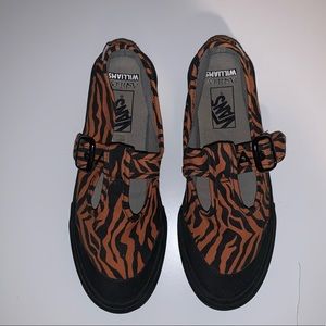 Vans X Ashley Williams Collaboration Tiger Print Mary Jane Style Sneaker